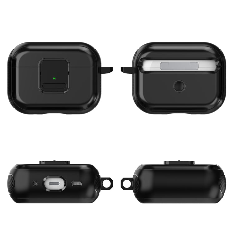 For AirPods 3 TPU + PC Wireless Earphones Case with Magnetic Switch(Grey) - For AirPods 3 by PMC Jewellery | Online Shopping South Africa | PMC Jewellery | Buy Now Pay Later Mobicred