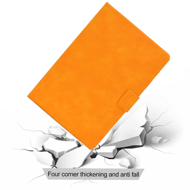 For iPad Pro 11 2024 Cowhide Texture Leather Smart Tablet Case(Khaki) - iPad Pro 11 2024 Cases by PMC TechLife | Online Shopping South Africa | PMC TechLife | Buy Now Pay Later Mobicred