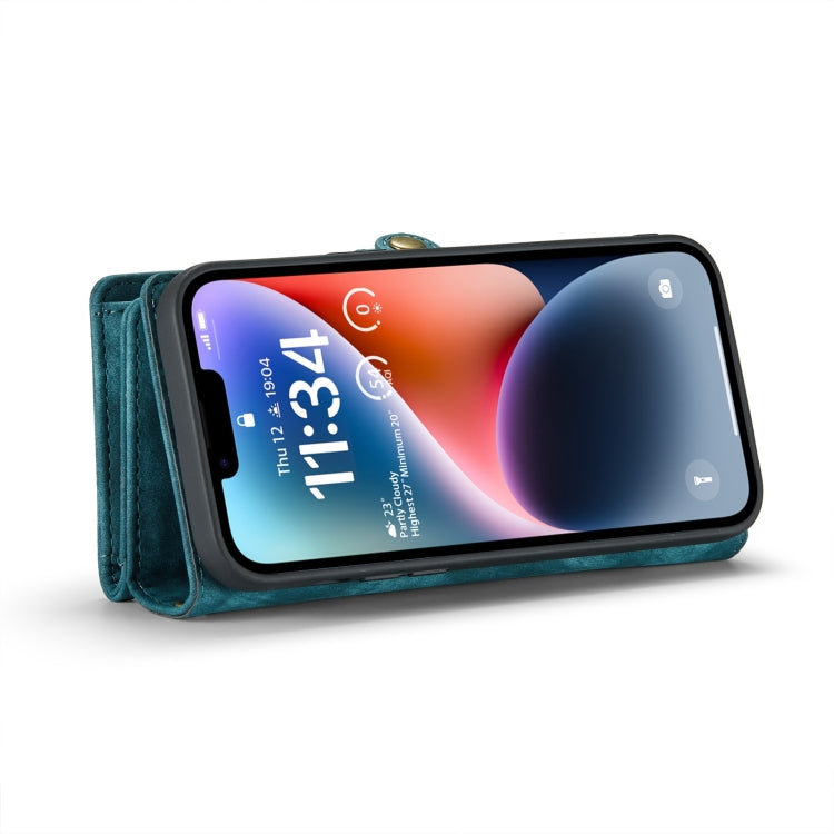 For iPhone 15 CaseMe 008 Detachable Multifunctional Leather Phone Case(Blue) - iPhone 15 Cases by CaseMe | Online Shopping South Africa | PMC Jewellery | Buy Now Pay Later Mobicred