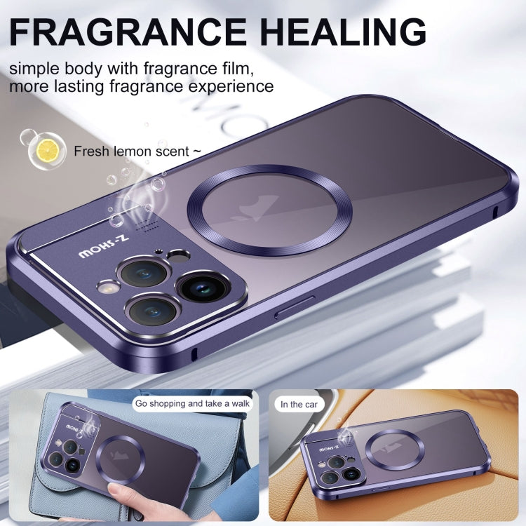 For iPhone 14 Pro Aromatherapy Holder Single-sided MagSafe Magnetic Phone Case(White) - iPhone 14 Pro Cases by PMc TechLife | Online Shopping South Africa | PMc TechLife | Buy Now Pay Later Mobicred