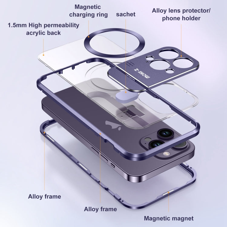 For iPhone 15 Aromatherapy Holder Single-sided MagSafe Magnetic Phone Case(Black) - iPhone 15 Cases by PMc TechLife | Online Shopping South Africa | PMc TechLife | Buy Now Pay Later Mobicred