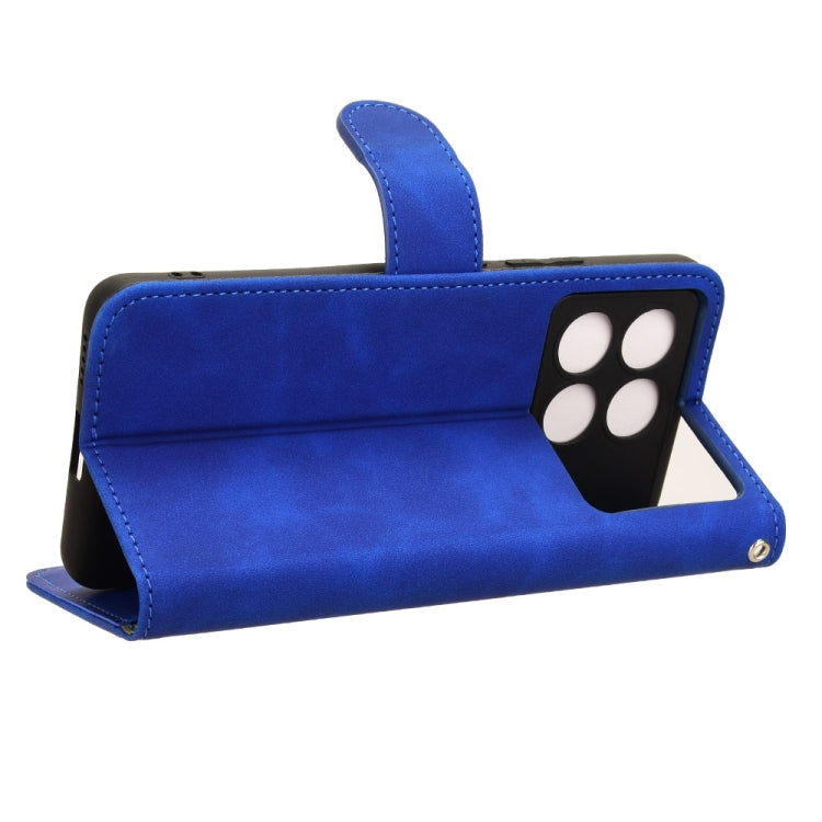 For Xiaomi Redmi K70 / K70 Pro Skin Feel Magnetic Flip Leather Phone Case(Blue) - K70 Pro Cases by PMC Jewellery | Online Shopping South Africa | PMC Jewellery | Buy Now Pay Later Mobicred