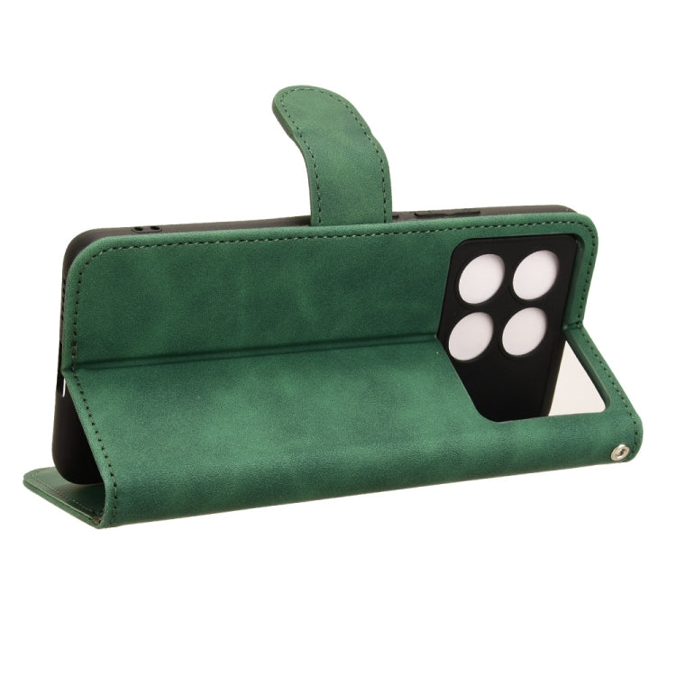 For Xiaomi Redmi K70 / K70 Pro Skin Feel Magnetic Flip Leather Phone Case(Green) - K70 Pro Cases by PMC Jewellery | Online Shopping South Africa | PMC Jewellery | Buy Now Pay Later Mobicred