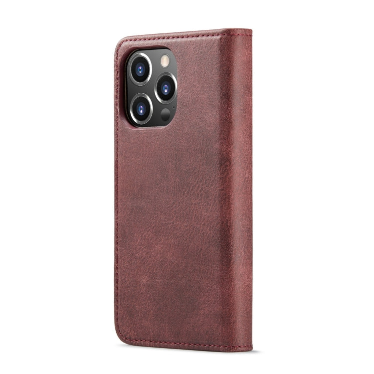 For iPhone 15 Pro Max DG.MING Crazy Horse Texture Detachable Magnetic Leather Phone Case(Red) - iPhone 15 Pro Max Cases by DG.MING | Online Shopping South Africa | PMC Jewellery | Buy Now Pay Later Mobicred