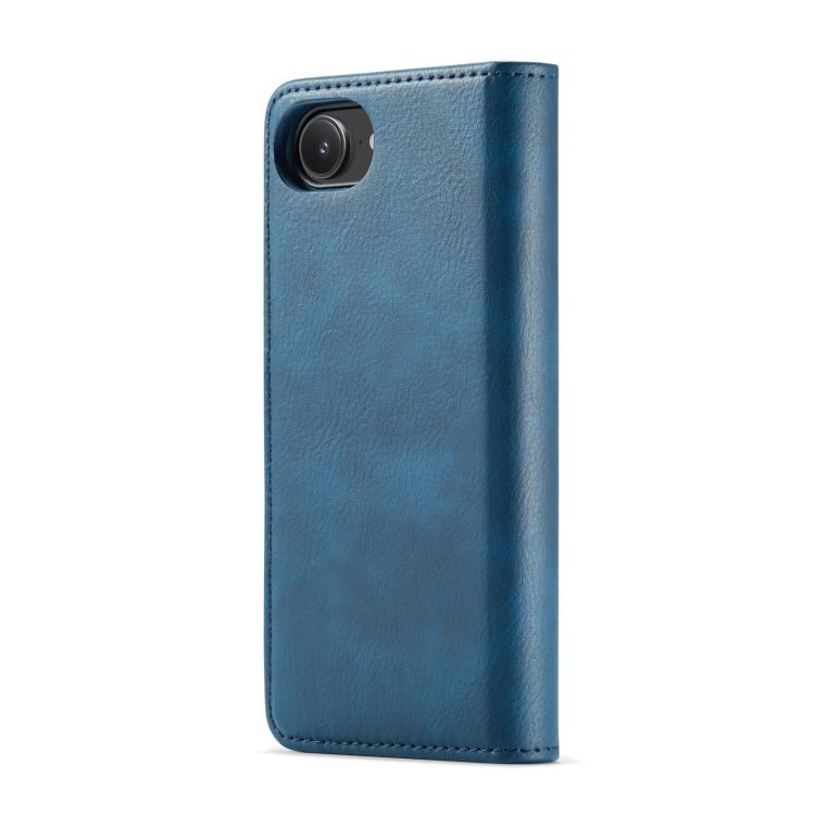 For iPhone 16e DG.MING Crazy Horse Texture Detachable Magnetic Leather Phone Case(Blue) - free shipping - PMc TechLife - Order now!