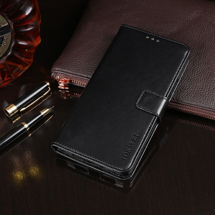 For Blackview A80 idewei Crazy Horse Texture Horizontal Flip Leather Case with Holder & Card Slots & Wallet(Black) - More Brand by idewei | Online Shopping South Africa | PMC TechLife | Buy Now Pay Later Mobicred