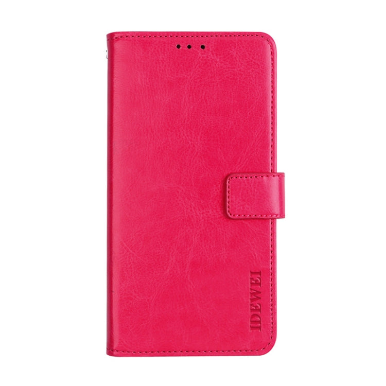 For UMIDIGI S5 Pro idewei Crazy Horse Texture Horizontal Flip Leather Case with Holder & Card Slots & Wallet(Rose Red) - More Brand by idewei | Online Shopping South Africa | PMC Jewellery | Buy Now Pay Later Mobicred