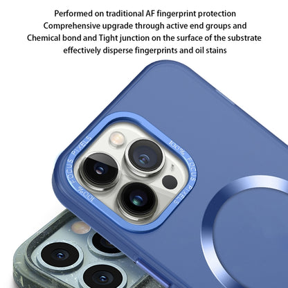 For iPhone 14 Pro CD Texture MagSafe Frosted Translucent Phone Case(Royal Blue) - iPhone 14 Pro Cases by PMC Jewellery | Online Shopping South Africa | PMC Jewellery