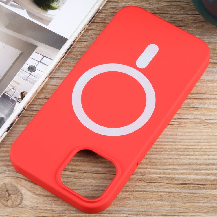 For iPhone 15 Plus MagSafe Liquid Silicone Phone Case(Red) - iPhone 15 Plus Cases by PMC TechLife | Online Shopping South Africa | PMC TechLife | Buy Now Pay Later Mobicred