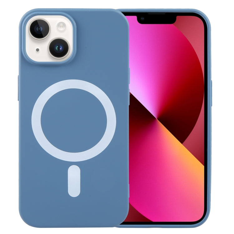 For iPhone 13 MagSafe Liquid Silicone Phone Case(Blue) - iPhone 13 Cases by PMC TechLife | Online Shopping South Africa | PMC TechLife