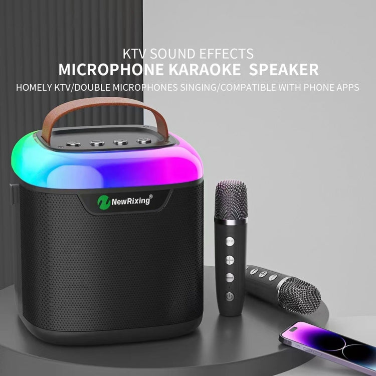 New RiXing NR8805 TWS Portable Smart Bluetooth Speaker with RGB Lighting(Beige) - free shipping - PMC Jewellery - Order now!