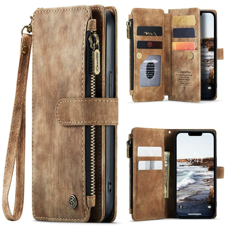 For iPhone 15 Plus CaseMe C30 Multifunctional Leather Phone Case(Brown) - iPhone 15 Plus Cases by CaseMe | Online Shopping South Africa | PMC Jewellery | Buy Now Pay Later Mobicred