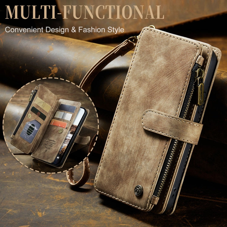 For iPhone 15 Plus CaseMe C30 Multifunctional Leather Phone Case(Brown) - free shipping - PMC Jewellery - Order now!