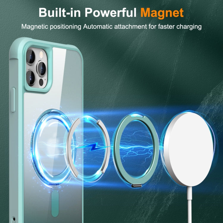 For iPhone 13 Pro Max / 12 Pro Max MagSafe Magnetic Rotating Holder Phone Case(Lake Blue) - free shipping - PMC TechLife - Order now!