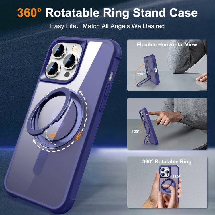 For iPhone 13 Pro MagSafe Magnetic Rotating Holder Phone Case(Klein Blue) - iPhone 13 Pro Cases by PMC TechLife | Online Shopping South Africa | PMC TechLife