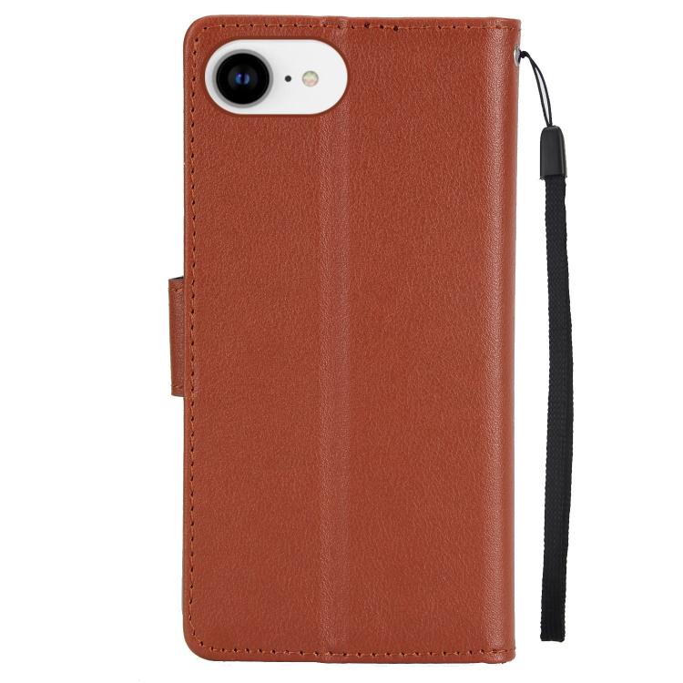 For iPhone 16e 3-Card Slots Multifunctional Leather Phone Case(Brown) - free shipping - PMC TechLife - Order now!