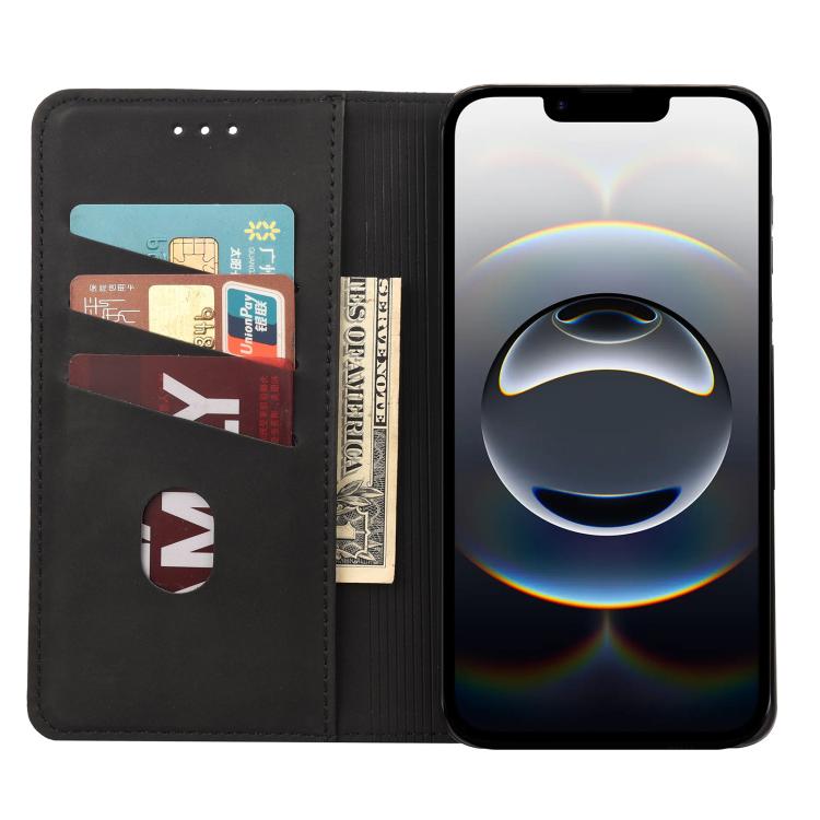For iPhone 16e Skin Feel Splicing Leather Phone Case(Black) - iPhone 16e Cases by PMC TechLife | Online Shopping South Africa | PMC TechLife | Buy Now Pay Later Mobicred