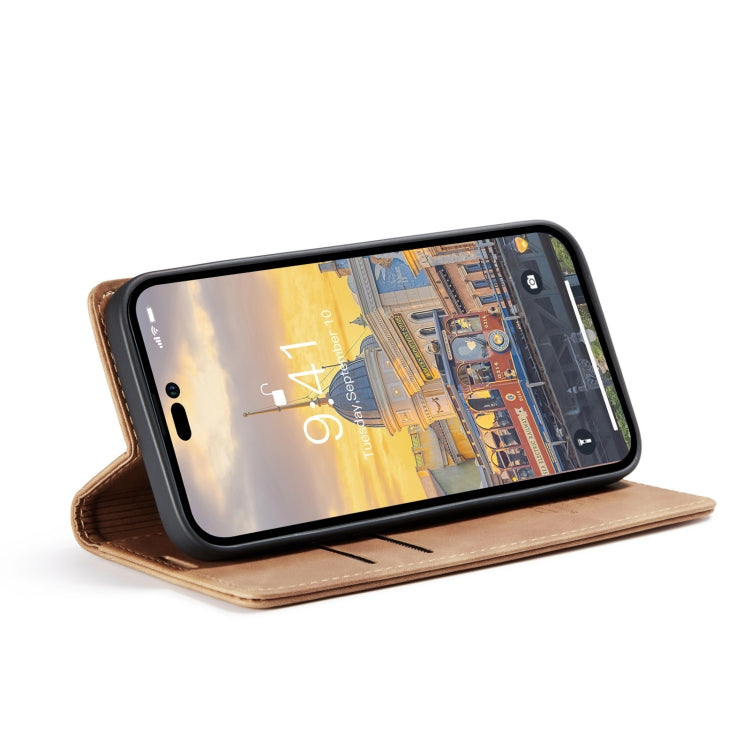 For iPhone 15 Pro CaseMe 013 Multifunctional Horizontal Flip Leather Phone Case(Brown) - iPhone 15 Pro Cases by CaseMe | Online Shopping South Africa | PMC Jewellery | Buy Now Pay Later Mobicred