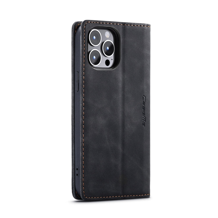 For iPhone 15 Pro CaseMe 013 Multifunctional Horizontal Flip Leather Phone Case(Black) - free shipping - PMC Jewellery - Order now!