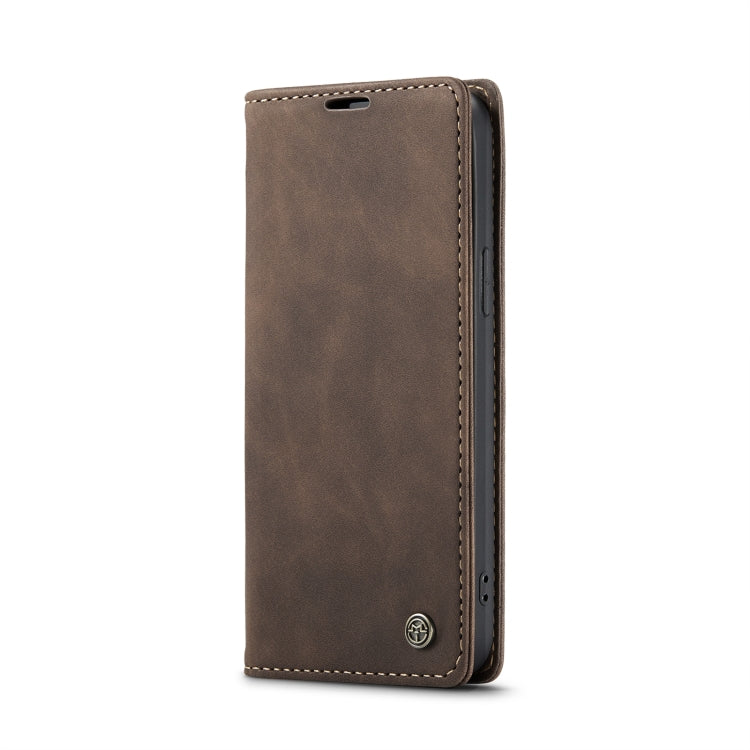 For iPhone 15 Plus CaseMe 013 Multifunctional Horizontal Flip Leather Phone Case(Coffee) - iPhone 15 Plus Cases by CaseMe | Online Shopping South Africa | PMC Jewellery | Buy Now Pay Later Mobicred