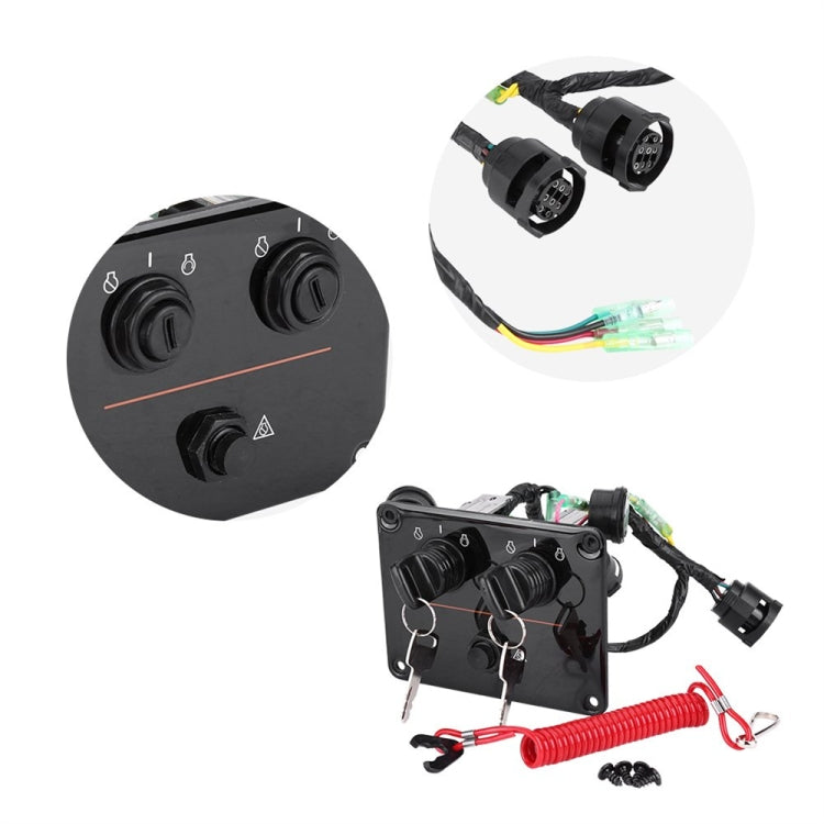 For Yamaha Outboard Vertical Dual Control Panel Ignition Key Switch 6K1-82570-08-00 - Marine Accessories & Parts by PMC TechLife | Online Shopping South Africa | PMC TechLife | Buy Now Pay Later Mobicred