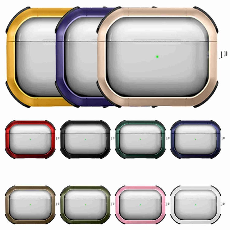 For AirPods Pro Thunder Transparent Armor Wireless Earphones Protective Case(Brown) - For AirPods Pro by PMC Jewellery | Online Shopping South Africa | PMC Jewellery | Buy Now Pay Later Mobicred
