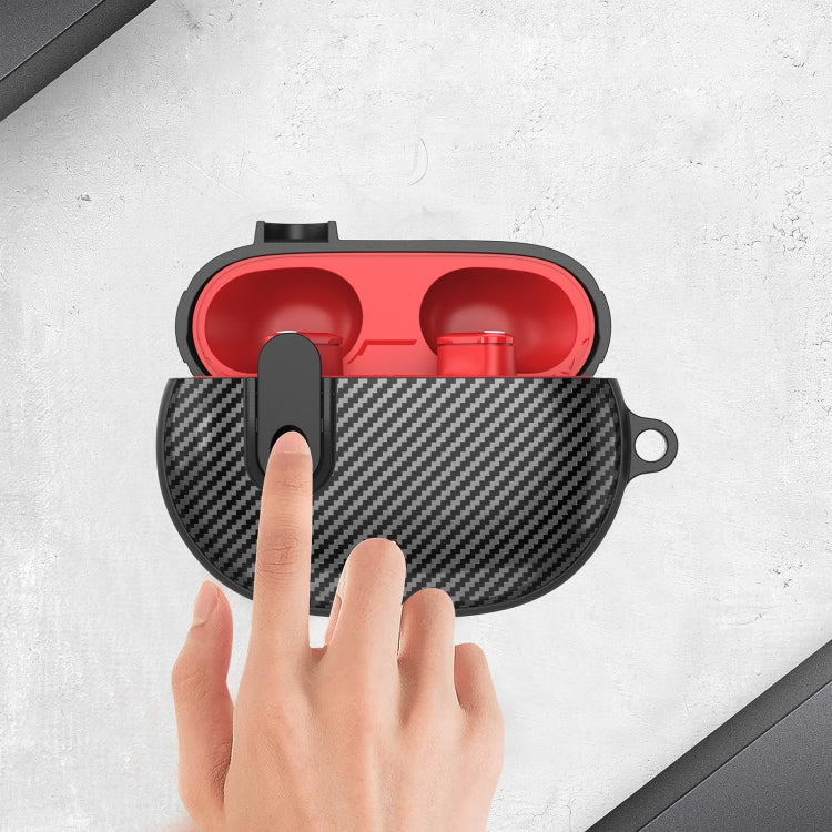 For Beats Studio Buds Switch Carbon Fiber Wireless Earphones Protective Case(Black) - Other Case by PMC Jewellery | Online Shopping South Africa | PMC Jewellery | Buy Now Pay Later Mobicred