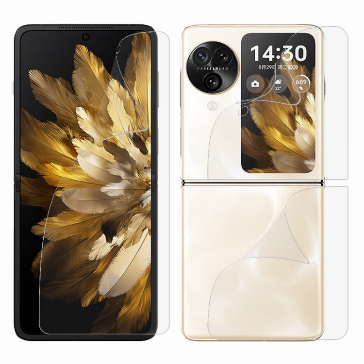 For OPPO Find N3 Flip 3 in 1 Full Screen Protector Explosion-proof Hydrogel Film - Find N3 Flip Tempered Glass by PMC TechLife | Online Shopping South Africa | PMC TechLife