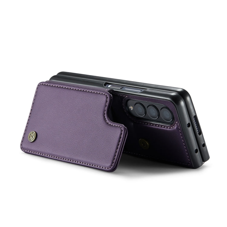 For Samsung Galaxy Z Fold4 5G CaseMe C22 PC+TPU Business Style RFID Anti-theft Leather Phone Case(Purple) - Galaxy Z Fold4 5G Cases by CaseMe | Online Shopping South Africa | PMC Jewellery | Buy Now Pay Later Mobicred