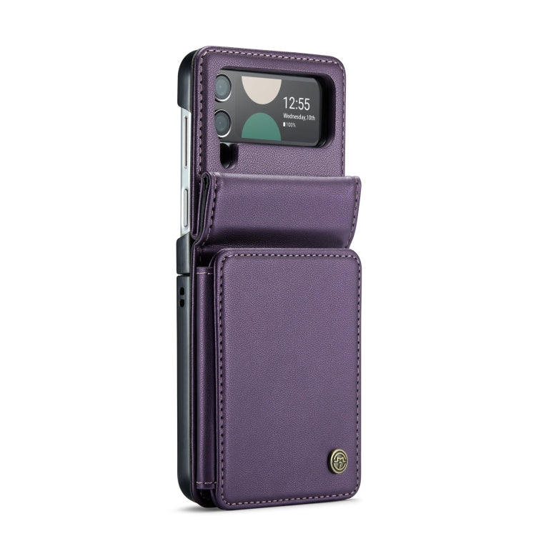 For Samsung Galaxy Z Flip3 5G CaseMe C22 PC+TPU Business Style RFID Anti-theft Leather Phone Case(Purple) - Galaxy Phone Cases by CaseMe | Online Shopping South Africa | PMC Jewellery | Buy Now Pay Later Mobicred