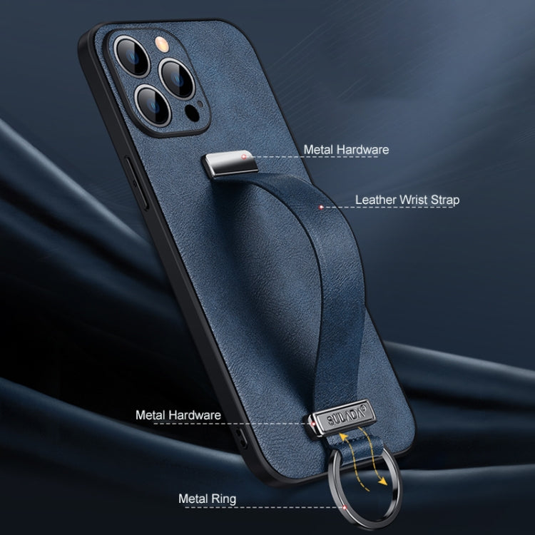 For iPhone 16 Pro SULADA Tide Cool Series PC + Leather Texture Skin Feel Phone Case(Orange) - free shipping - PMC Jewellery - Order now!