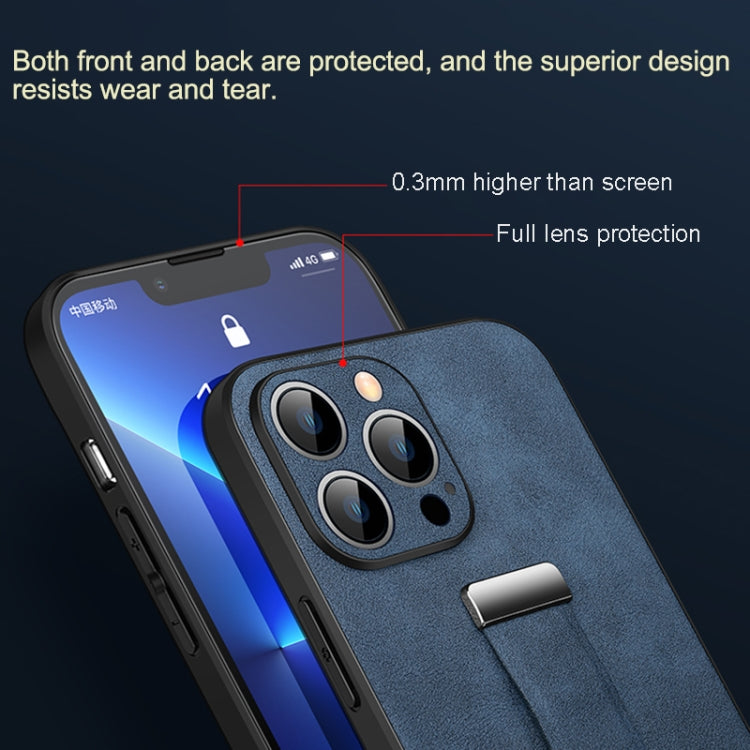For iPhone 16 Pro SULADA Tide Cool Series PC + Leather Texture Skin Feel Phone Case(Orange) - free shipping - PMC Jewellery - Order now!