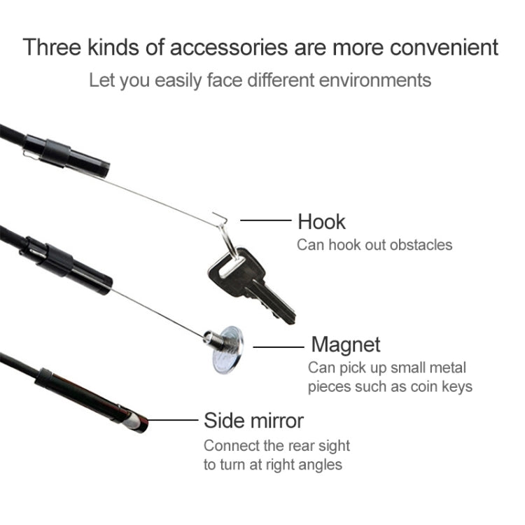 AN97 Waterproof Micro USB Endoscope Snake Tube Inspection Camera for Parts of OTG Function Android Mobile Phone, with 6 LEDs, Lens Diameter:8mm(Length: 10m) -  by PMC Jewellery | Online Shopping South Africa | PMC Jewellery | Buy Now Pay Later Mobicred