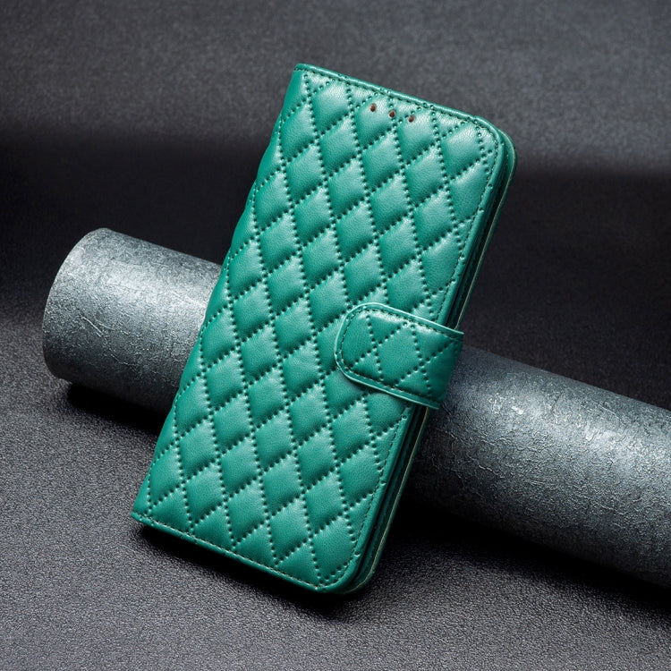 For Honor 200 Lite Global Diamond Lattice Wallet Flip Leather Phone Case(Green) - Honor Cases by PMC TechLife | Online Shopping South Africa | PMC TechLife | Buy Now Pay Later Mobicred
