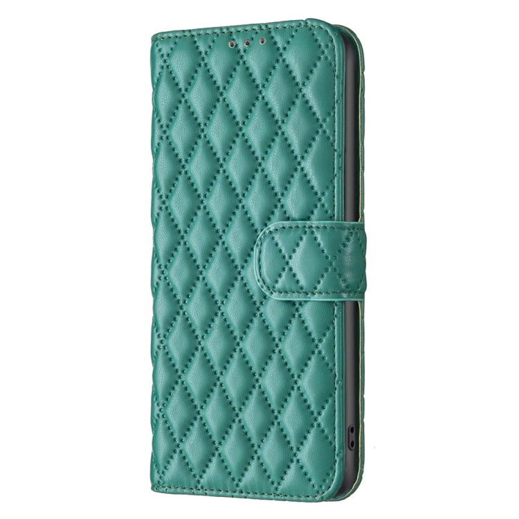 For Honor 200 Lite Global Diamond Lattice Wallet Flip Leather Phone Case(Green) - Honor Cases by PMC TechLife | Online Shopping South Africa | PMC TechLife | Buy Now Pay Later Mobicred
