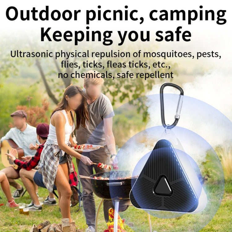 709 Outdoor Camping Ultrasonic Portable Mosquito Repeller(Black) - Outdoor Insect Repellent by PMC TechLife | Online Shopping South Africa | PMC TechLife | Buy Now Pay Later Mobicred