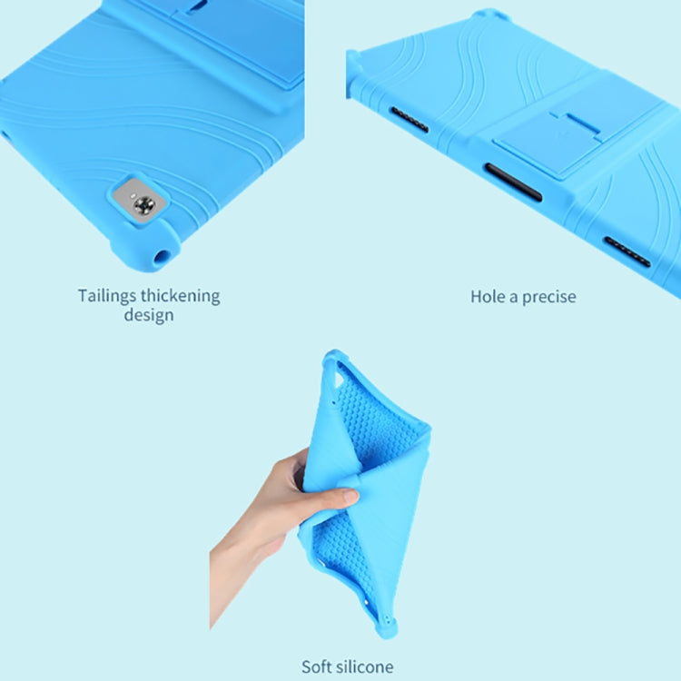 For Teclast M40 Plus Shockproof Silicone Tablet Protective Case with Holder(Red) - Teclast by PMC TechLife | Online Shopping South Africa | PMC TechLife | Buy Now Pay Later Mobicred