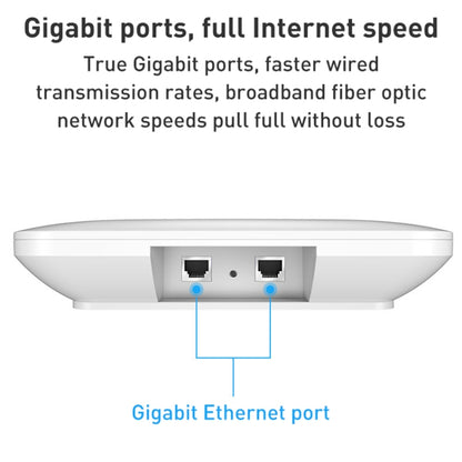 COMFAST CF-E393AX 3000Mbps WIFI6 Dual Frequency Ceiling Mounted Indoor Wireless AP(White) - Broadband Amplifiers by COMFAST | Online Shopping South Africa | PMC Jewellery | Buy Now Pay Later Mobicred