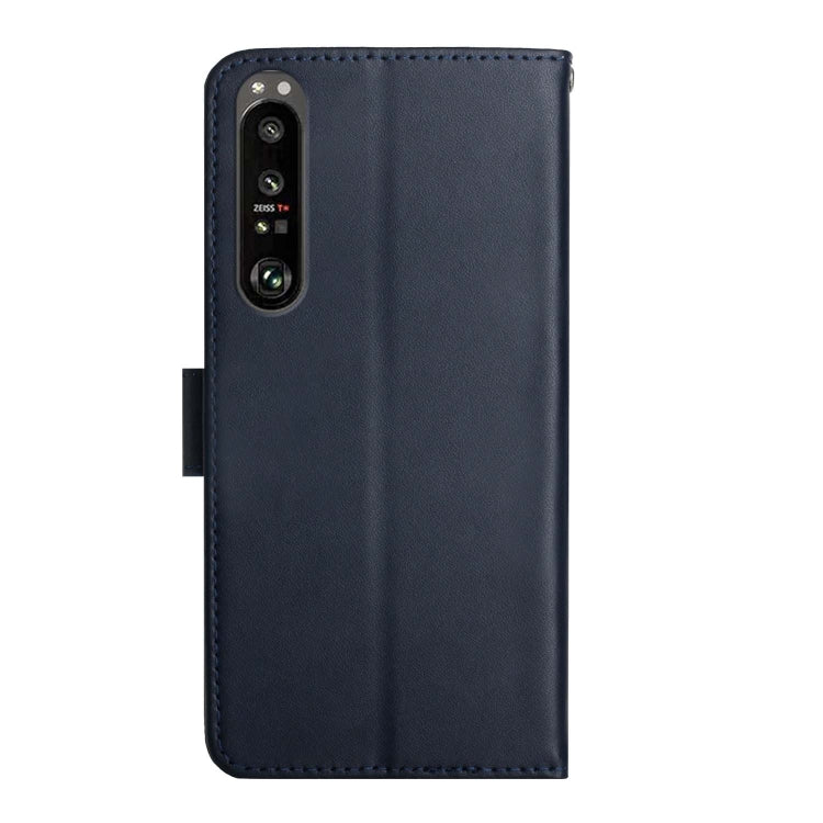 For Sony Xperia 1 VI Genuine Leather Fingerprint-proof Horizontal Flip Phone Case(Blue) - Sony Cases by PMC TechLife | Online Shopping South Africa | PMC TechLife | Buy Now Pay Later Mobicred