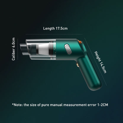 KBN-010 10000Pa Powerful Car Cordless Vacuum Cleaner Handheld Cleaning Tool, Spec:Standard Version(Dark Green) - Vacuum Cleaner by PMC Jewellery | Online Shopping South Africa | PMC Jewellery | Buy Now Pay Later Mobicred