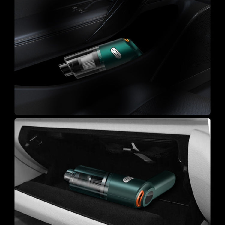 KBN-010 10000Pa Powerful Car Cordless Vacuum Cleaner Handheld Cleaning Tool, Spec:Premium Version(Dark Green) - Vacuum Cleaner by PMC TechLife | Online Shopping South Africa | PMC TechLife | Buy Now Pay Later Mobicred