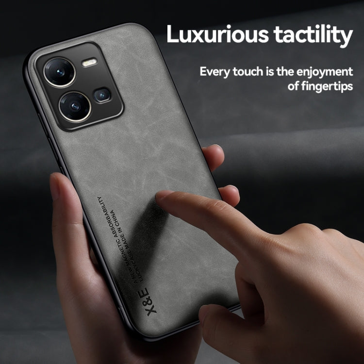 For vivo X100 Pro Skin Feel Magnetic Leather Back Phone Case(Green) - X100 Pro Cases by PMC TechLife | Online Shopping South Africa | PMC TechLife