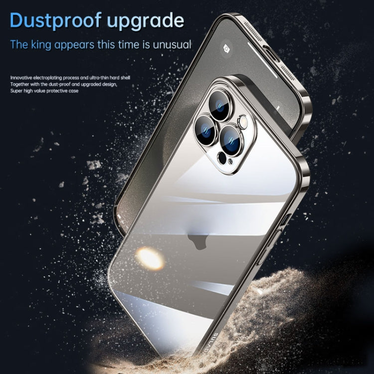 For iPhone 15 Pro SULADA JINGJIA Series Lens Protector PC Phone Case(Gold) - free shipping - PMC Jewellery - Order now!