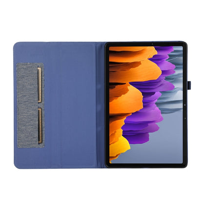 For Samsung Galaxy Tab S9+ / S10+ Horizontal Flip TPU + Fabric PU Leather Tablet Case(Dark Blue) - Other Galaxy Tab PC by PMC Jewellery | Online Shopping South Africa | PMC Jewellery | Buy Now Pay Later Mobicred