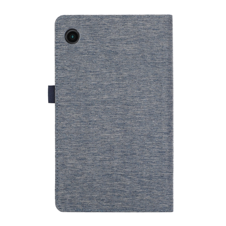 For Samsung Galaxy Tab A9+ Horizontal Flip TPU + Fabric PU Leather Tablet Case(Dark Blue) - Galaxy Tab A9+ by PMC Jewellery | Online Shopping South Africa | PMC Jewellery