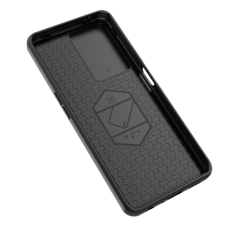 For OnePlus Nord CE 3 Lite 5G Sliding Camshield TPU + PC Shockproof Phone Case with Holder(Black) - OnePlus Cases by PMC TechLife | Online Shopping South Africa | PMC TechLife | Buy Now Pay Later Mobicred