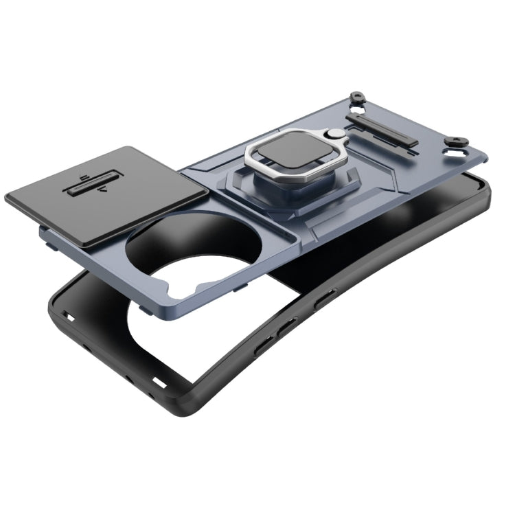 For OnePlus ACE 3 5G Sliding Camshield TPU + PC Shockproof Phone Case with Holder(Black) - OnePlus Cases by PMC TechLife | Online Shopping South Africa | PMC TechLife | Buy Now Pay Later Mobicred