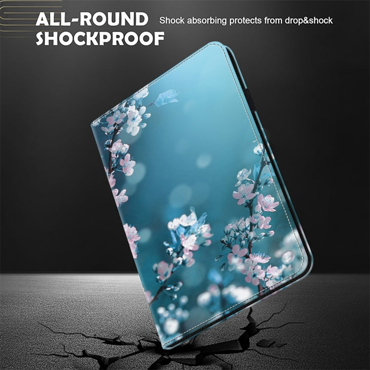 For iPad Air 13 2024 / Pro 12.9 2022 Crystal Texture Painted Leather Tablet Case(Plum Bossom) - iPad Pro 12.9 (2022/2021) Cases by PMC TechLife | Online Shopping South Africa | PMC TechLife | Buy Now Pay Later Mobicred