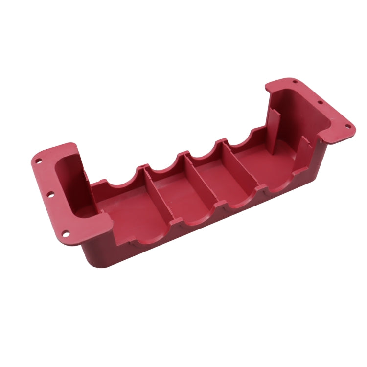 RV 600A High Current Busbar 4-way Straight M10 Wiring Studs(Red) - Fuse by PMC TechLife | Online Shopping South Africa | PMC TechLife | Buy Now Pay Later Mobicred