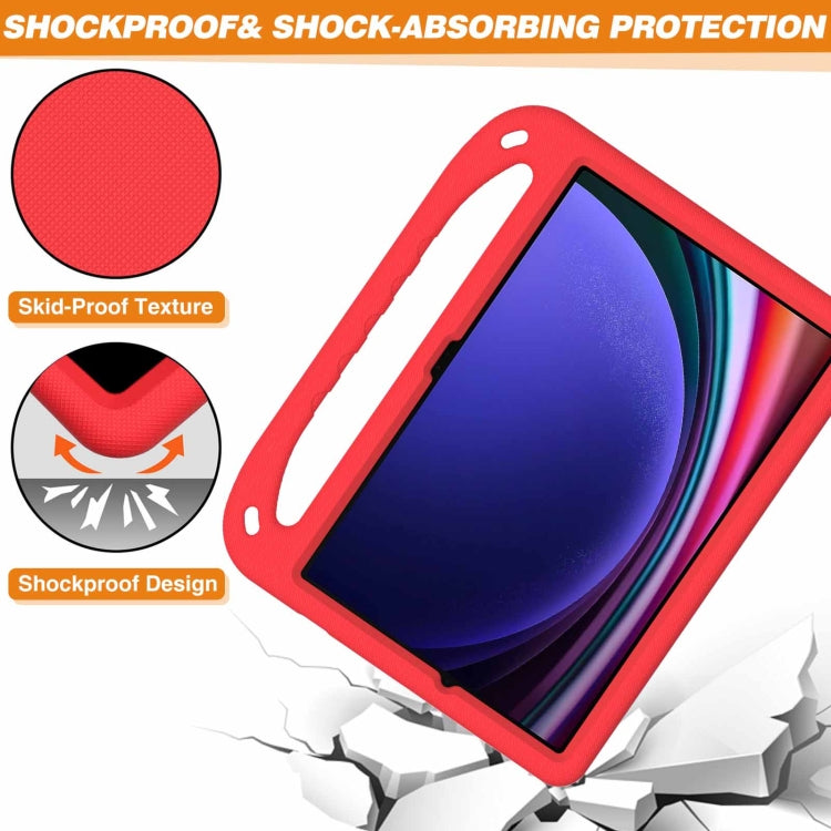 For Samsung Galaxy Tab S9+ Handle EVA Shockproof Tablet Case with Holder(Red) - Galaxy Tab S9+ Cases by PMC Jewellery | Online Shopping South Africa | PMC Jewellery | Buy Now Pay Later Mobicred